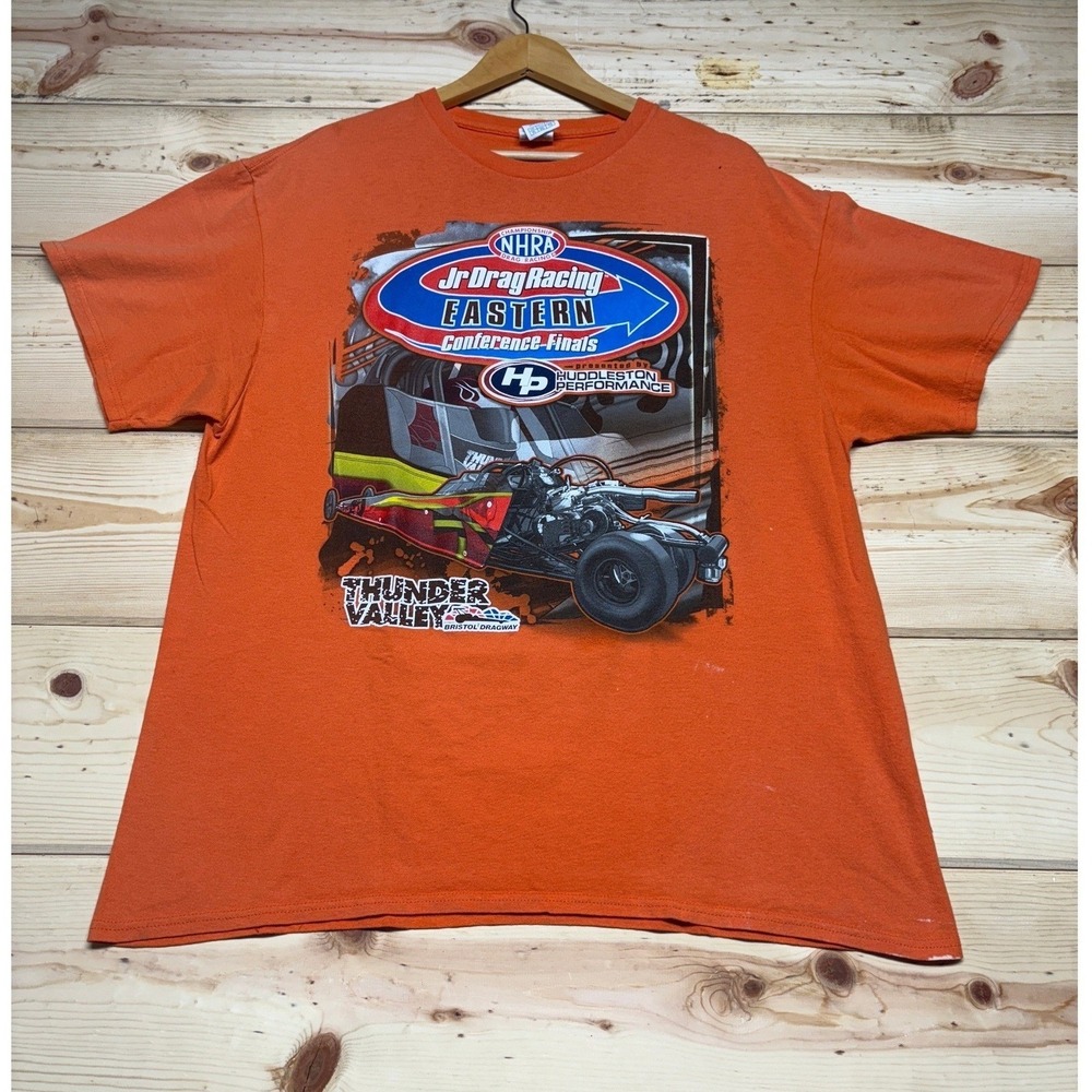 NHRA Jr‎ Drag Racing Eastern Conference Finals T Shirt Orange XL Thunder Valley